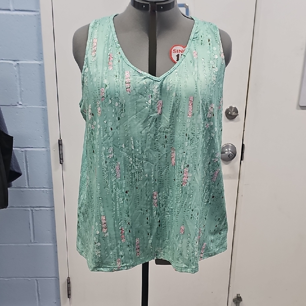 Mint Green Sleeveless Top
